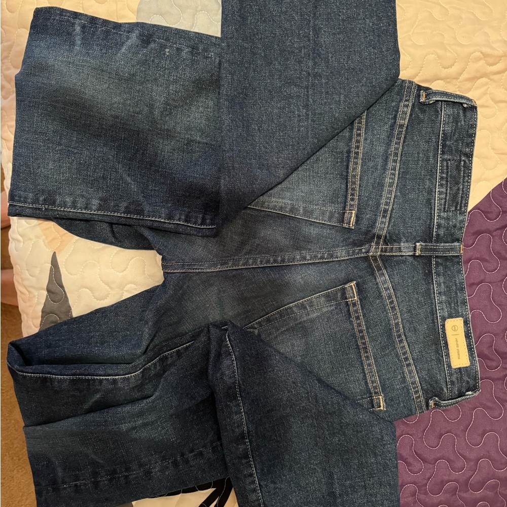 AG Denim Alexxis High-Rise Straight Jeans